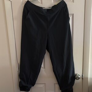 Black Jogger-Style Pants